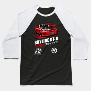 Red Nismo GT-R Baseball T-Shirt
